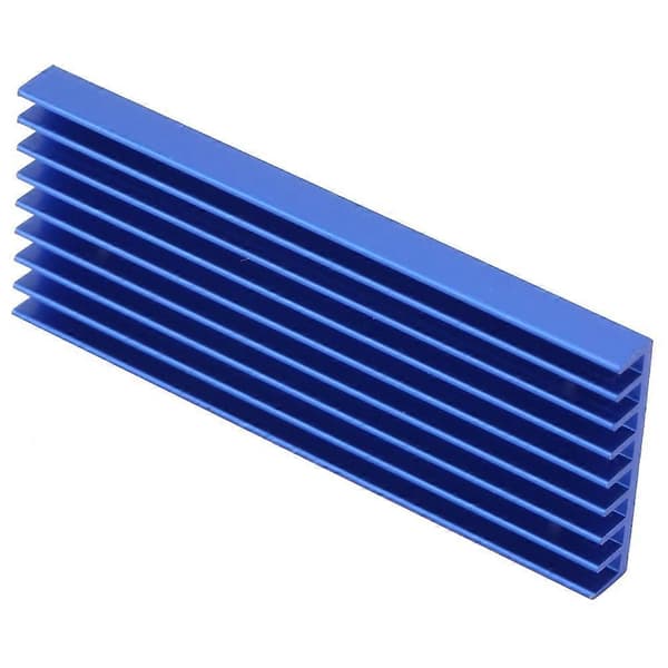 Q28*6*71.5 Aluminiumkøleplade med tre huller til printkortchip