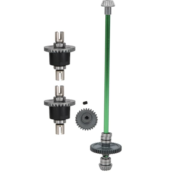 Central Drivaksel Motor Gear Differential Mekanisme Sæt til Wltoys 1/14 RC Bil 144001 Grøn
