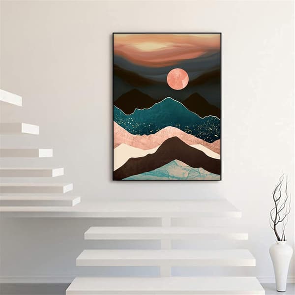 Diamond Painting Mountain Kit, Diamond Art Kit för vuxna, Diamond Rou