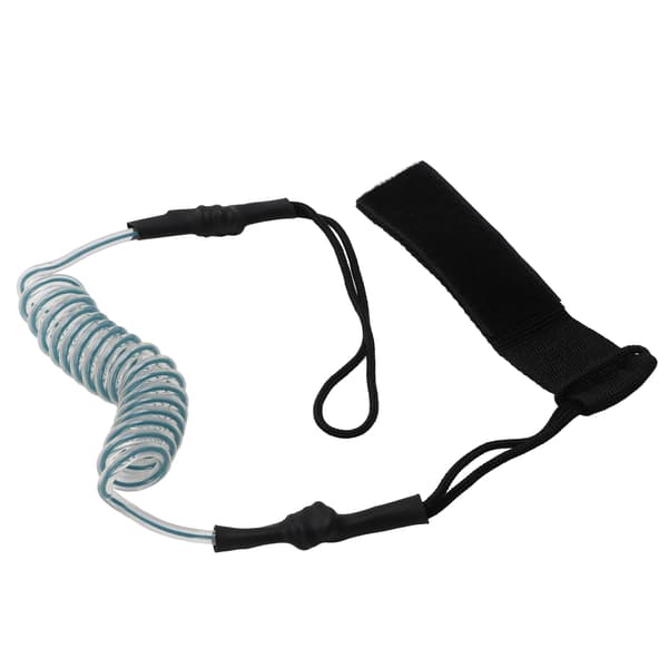 Kayak Paddle Safety Leash Durable Strength Adjustable Paddleboard Accessories for Anti Lost Transparent Blue