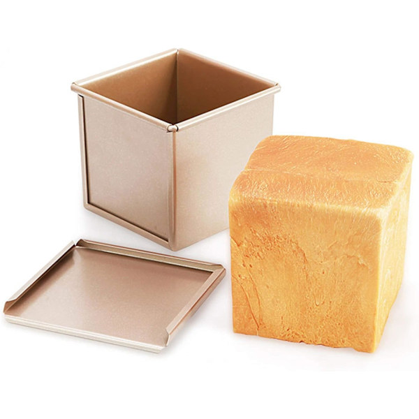 Bageforme, Non-Stick Water Cube Toastform med skydelåg