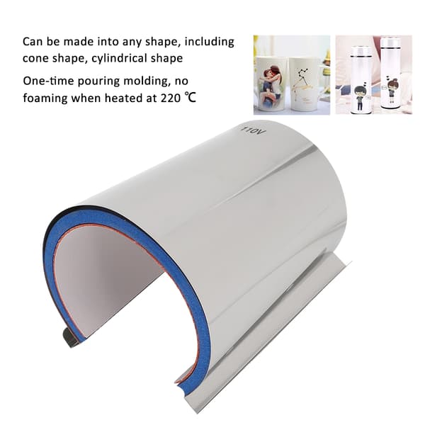 Mug Press Soft Adjustable Thickness Durable Heat Press Machine Accessory 110V 17oz