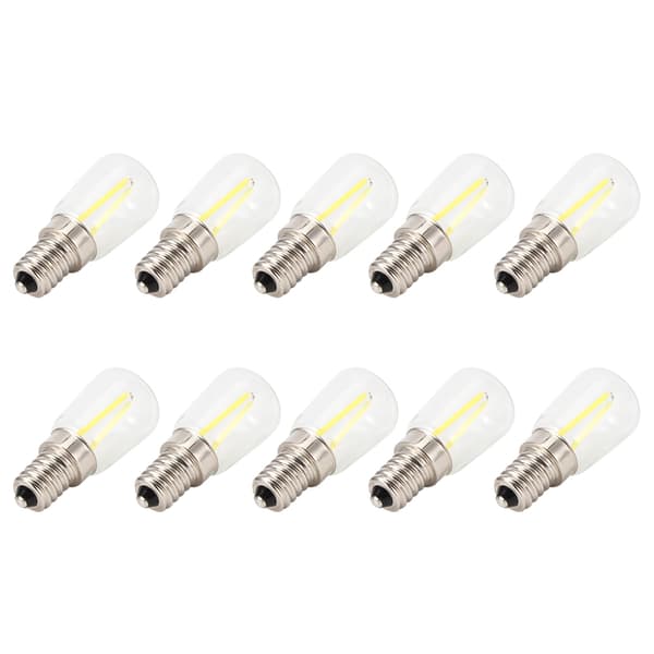 10 stk E14 Lang Filament Mini LED Pærer Høj Lysstyrke 1.5W AC230V