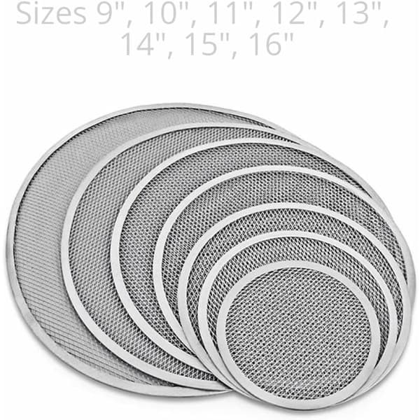 10\" Non-Stick Aluminium Net Pizzaform med Huller og Sømløs Kant