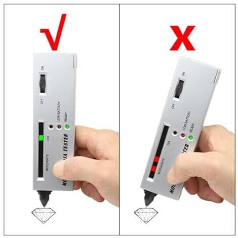 Gold Tester, Professional Gold Tester for Jewelry, Portable High-Precision Electronic Diamond Device for Beginners and Experts