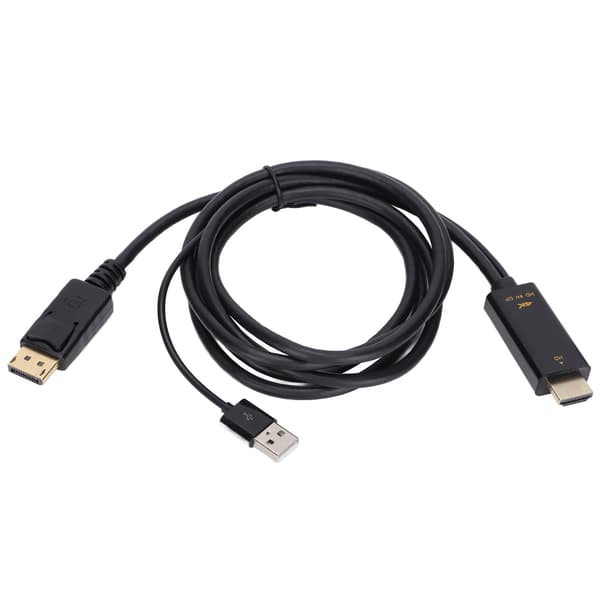 HD Multimedia Interface til Displayport-konverterkabel 4K han til hun forlængerkabel til PS4 PC
