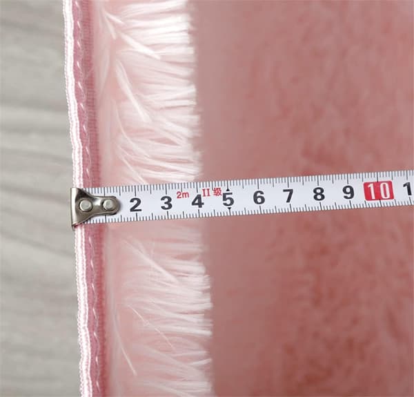Moderne bløde, fluffy stuetæpper, velegnede til børneværelser, boligindretning, soveværelsesindretning, ultrabløde tæpper (Pink, 80x160cm)