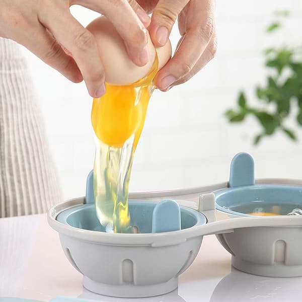 Mikroaaltouunin munankeitin, 2 kupin mikroaaltouunin munankeitin kannella (astianpesukoneen kestävä)