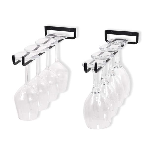 #2-delt hylle 1-4 rader glassholder glassstativ vinstativ#