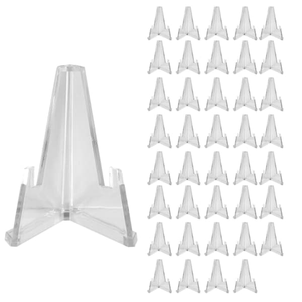 40 stk Mini Mønt Display Stativ Staffeli Display Stativ Møntholder Kompatibel Med Mønt Display