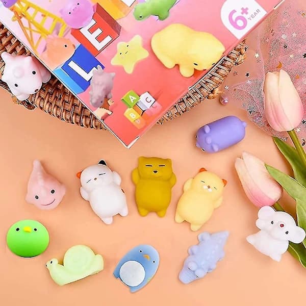 Squishy legetøj Billigt Squishy Fidget legetøj Pakke til piger Kawaii søde bløde klem tilfældige stilarter[co]