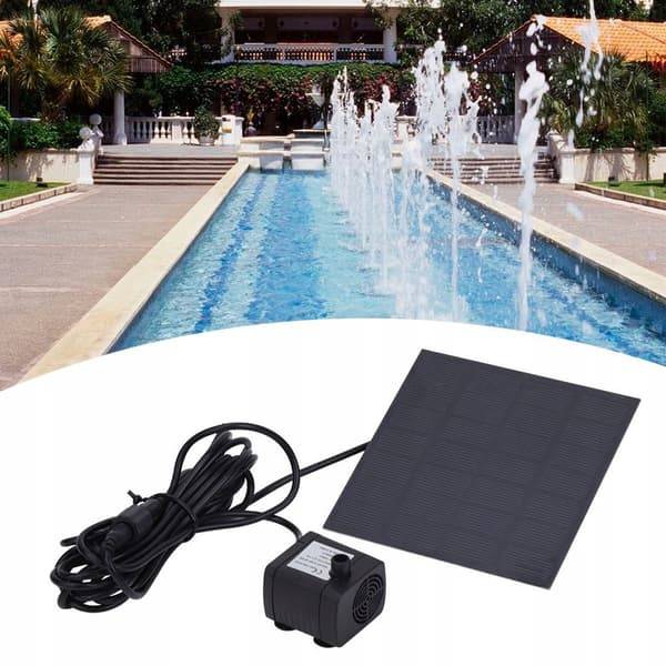 Solcellefontenepumpe 1X solcellepanel