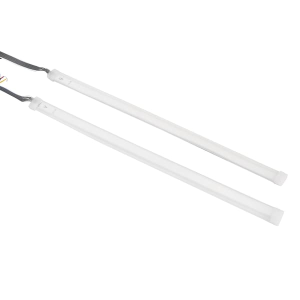 1 par bil 12V frontlys kjørelys sidelys Switchback LED-stripe