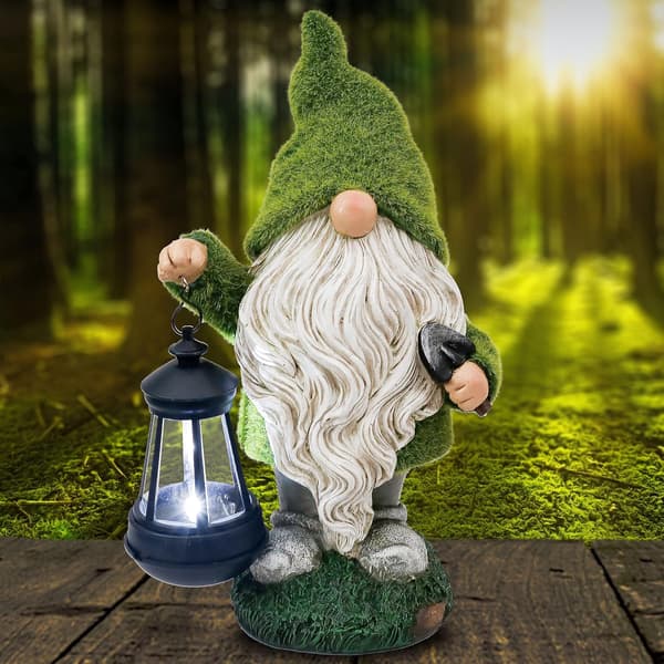 COLLECTIONS 33cm Rolig Tomte Tomtestaty Utendørs Hagedekorasjon DXGHC