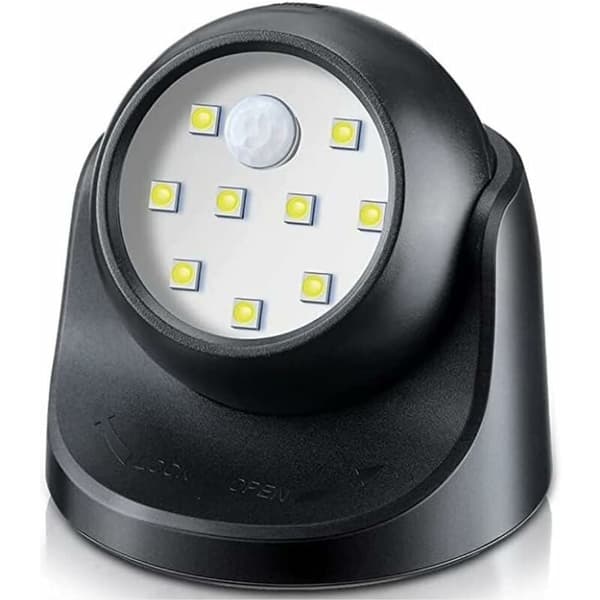 Utendørs LED-flomlys med bevegelsessensor 150 lumen batteridrevet