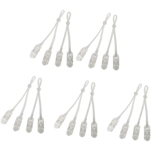 10 par hållbara fasta maskklämmor rep hartsklämma kamisol stabilisator elastiskt rep justerbara klämmor elastiskt band för mask