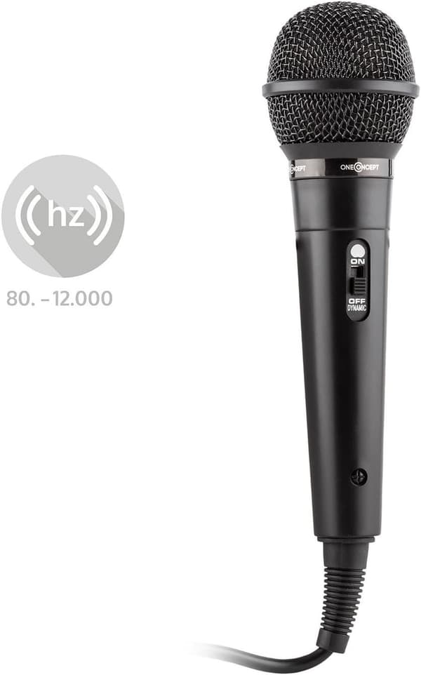 Karaoke dynamisk mikrofon (unidireksjonell, 76dB følsomhet) 3.5