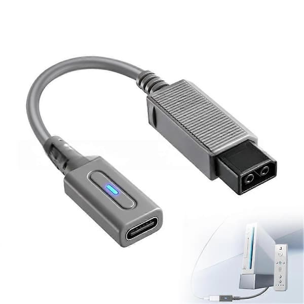 Wii Type-C adapterkabel for ladeadapteromformer konsollstrømkabel Z2P3