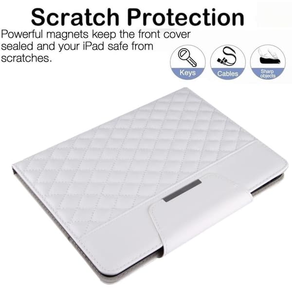 For iPad 10.2 (2021)/(2020)/(2019) Sammenleggbart etui - Hvit