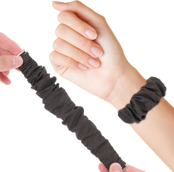 Urrem 22 mm erstatningsarmbånd stofarmbånd til uret, elastisk armbånd til enhver lejlighed jul, matchende interface tilfældig farve -