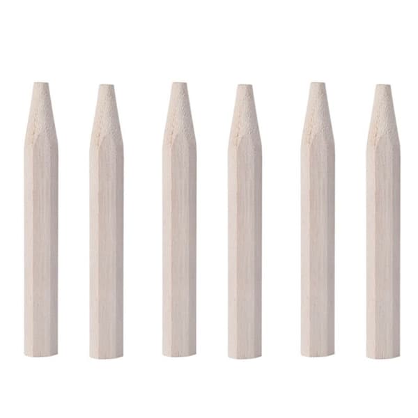 6 pcs Wooden Badminton Racket Handle Repair, Grip Size G5
