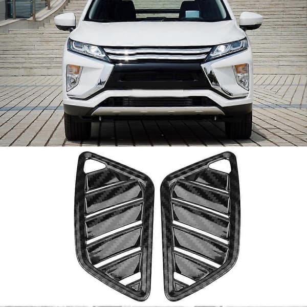 2 stk. indvendig øvre luftudluftningsdæksel til Mitsubishi Eclipse Cross 17-18 kulfiber