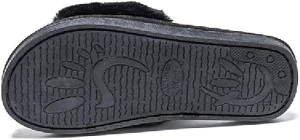 Dusty Fluffy Slippers Soft and Comfortable Open Toe Slippers Comfortable 6/6.5UK
