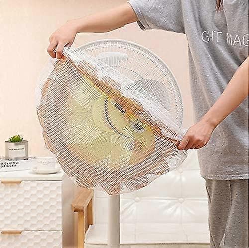 Säkerhetsfläktskydd Barn Babys Fingerskydd, 2-pack 40-46 cm Tvättbart Nätöverdrag med Justerbart Säkerhetsspänne Lämpligt för Stående Fläkt Golvfläkt