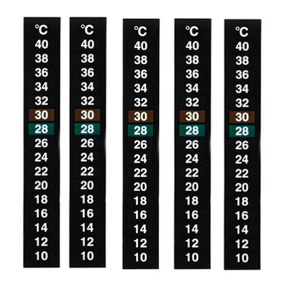 5-pak tradisjonelle digitale klistretermometre med Celsius-system