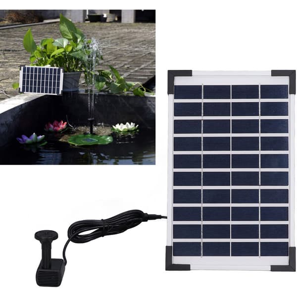 10V 5W solfontänkit, flytande solfontänvattenpumpskit för trädgårdar, pooler, akvarier, fiskdammar