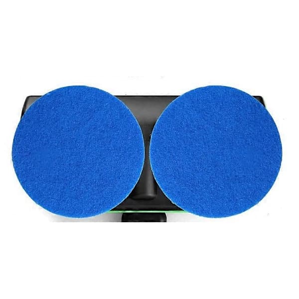 Electric Floor Cleaner with Rotating Mop, Scrubber, Polisher, Floor Cleaning Tool Two Blue