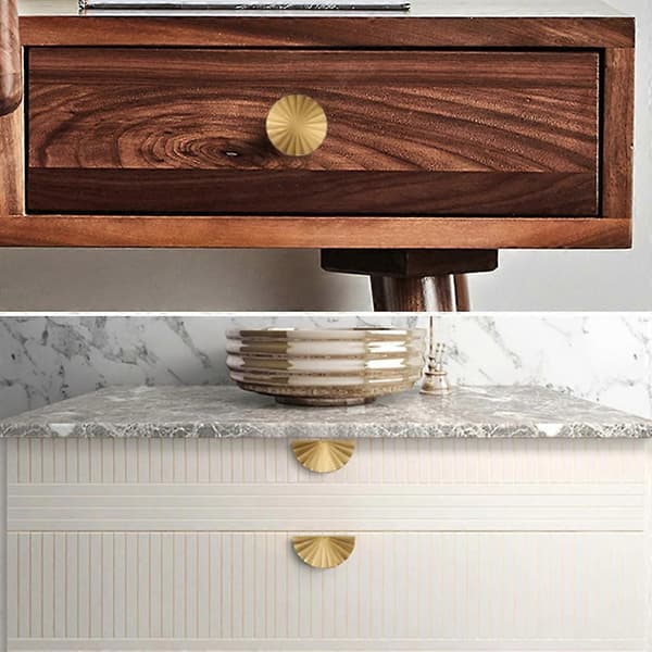 Wardrobe Door Handle Cabinet Door Knob Metal Sunflower Handle Wardrobe Handle