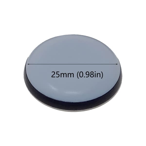 16 stk. møbelglidere, selvklæbende teflon glidere møbelglidere beskyttelse, runde, stoleglidere (25 mm)