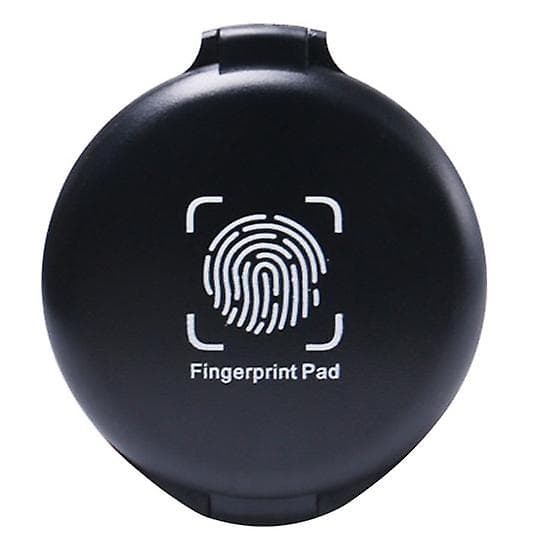 Thumbprint Fingerprint Pad Waterproof Compact Size Portable Identification Security Fingerprint Black Stamp Pad