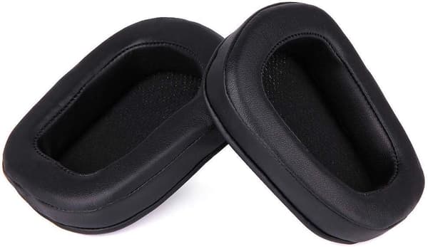 Erstatningsøreputer kompatible med Logitech G933 G633 G533 (1 par, svart)