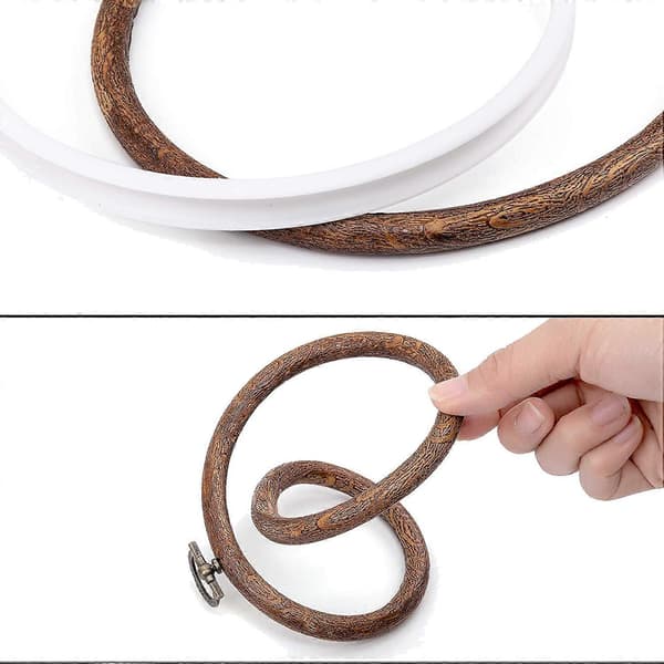 4 stk 17 cm runde broderirammer displayramme sirkel, bøylering for kunst håndverk søm