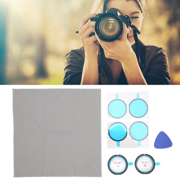 Dual Lens Guards Scratch Resistant Adhesive Lens Protector Set for Insta360 X3 Panoramic Action Camera Accessories