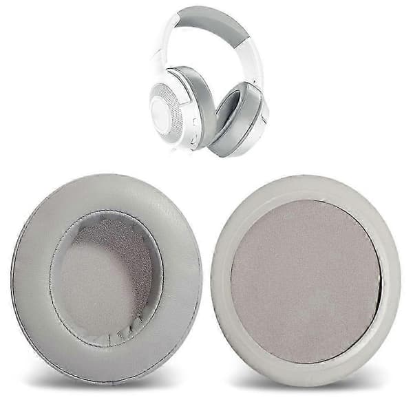 Memory Foam Leather Ear Pads, Headband Protector for Razer Kraken X HeadsetBGray szrh