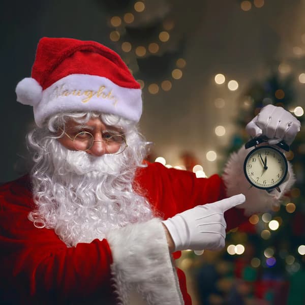 Embroidered Santa Hat Christmas Decoration Santa Hat Naughty
