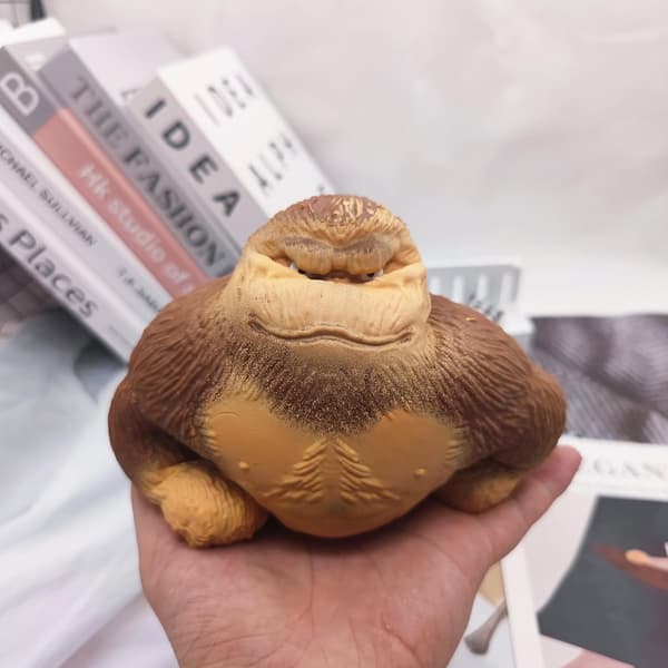 Abe-legetøj, Stræk Gorilla Figur til Børn og Voksne, Stressaflastende