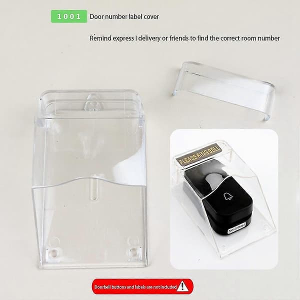 Access Control Regnskydd Dörrklocka Transparent Skyddsbox Utomhus Solskydd Förtjockat Vatten