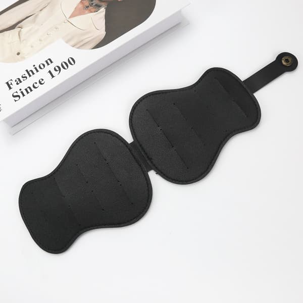 Guitar Pick Holder - Large Capacity PU Leather Pick Case Black