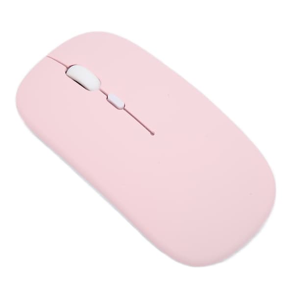 Wireless Mouse Smart Mini Portable 2.4G Cordless Mouse with Receiver Charging Cable for Office Laptop Computer Tablet Pink Dual Mode