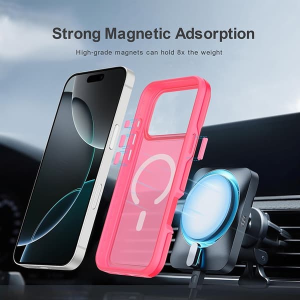 Magnetisk mykt deksel kompatibelt med iPhone 17 Pro - Magsafe og trådløs lading