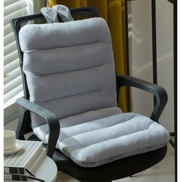 Cushions - Back cushion only for garden swing - Dirt-repellent, durable and comfortable cushion (85x45cm, Grey)