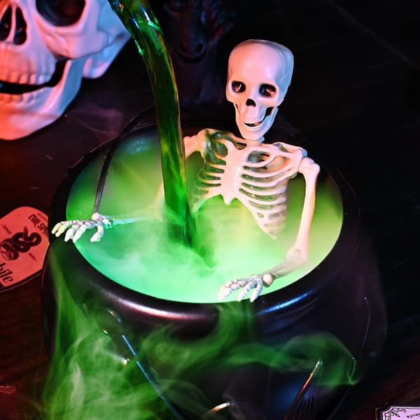Halloween Dekorationer Inomhus - Kittel Halloween Dekor med Magiska Flytande Trolldrycksflaskor och Diffuser_yux