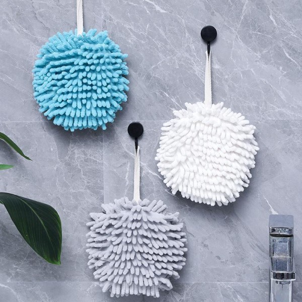 3pcs Japanese Chenille Handball Scrub Thickened Hanging Towel Kitchen Toiletry Absorbent Quick Dry Cute Wipe Towel