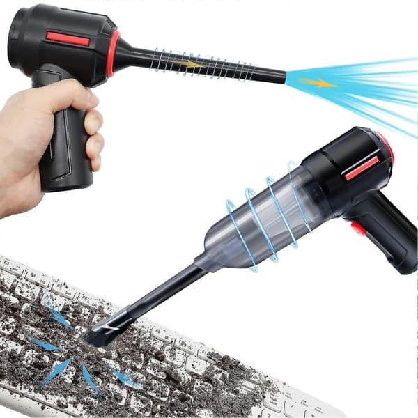 3-in-1 Computer Vacuum Cleaner, Compressed Air Duster, Portable Handheld Cordless Vacuum Cleaner, Keyboard Cleaning Kit, Electric Spray Air Can For PC