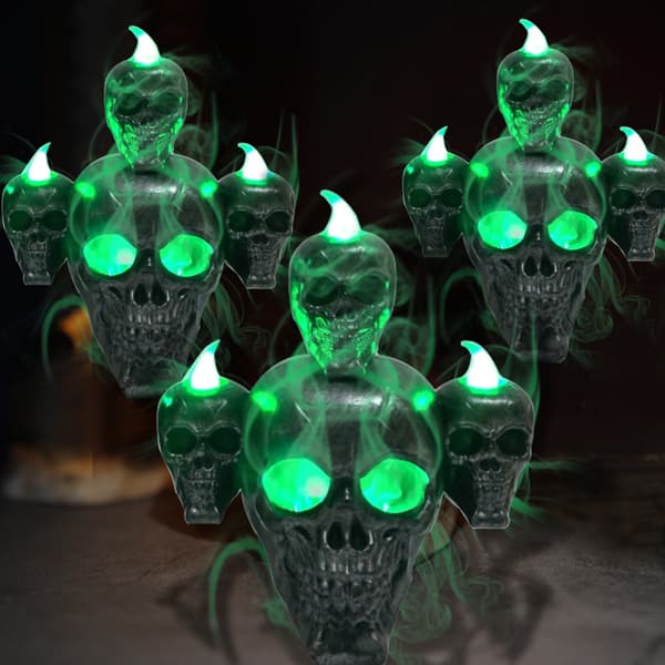 2022 New Halloween Skull with Light Decorations Halloween Decor
