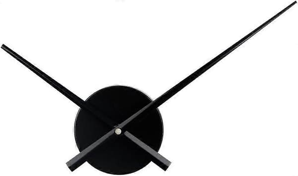 Silver Large Wall Clock, 3D Hands, Quartz Mechanism Clock, Arts and Crafts, Home Decor [DB]